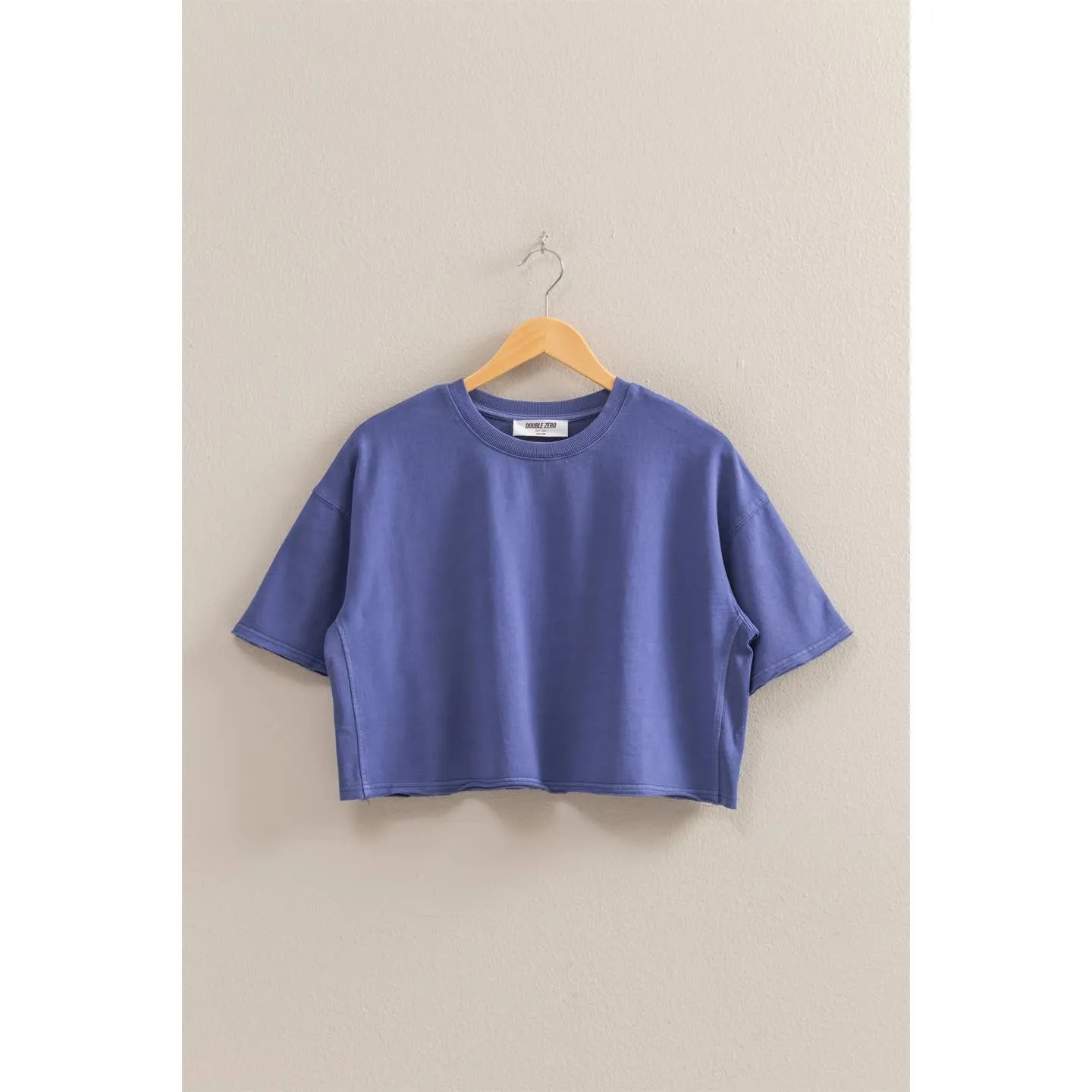 Libby tee in Dusty Indigo