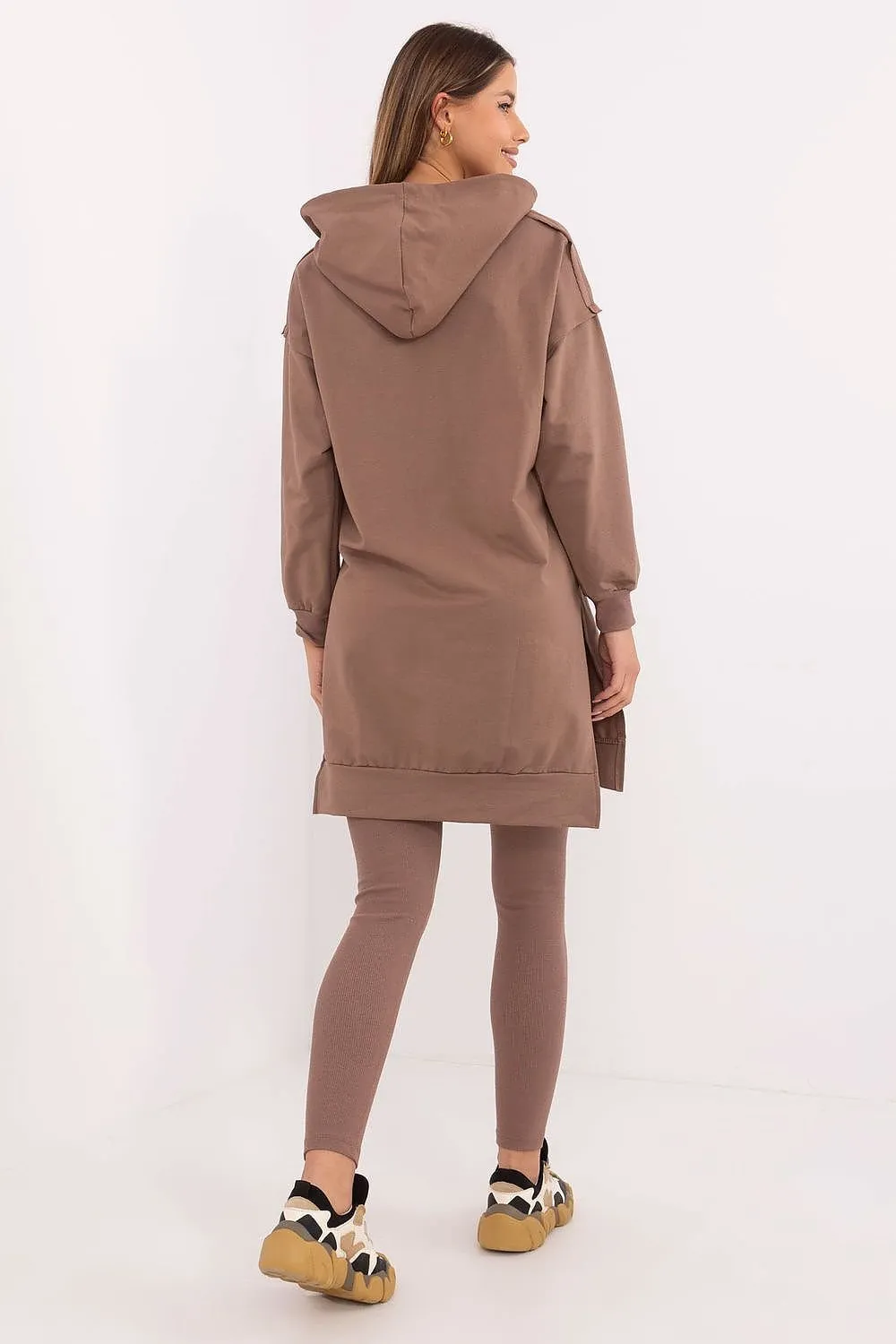 Long hoodie and leggings casual set