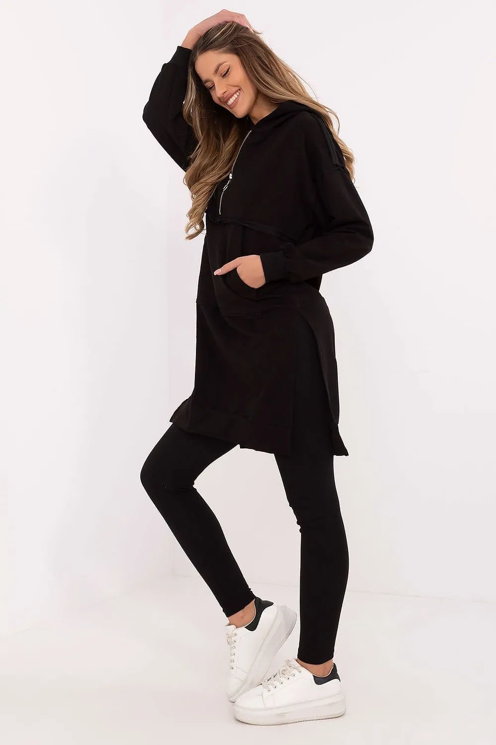 Long hoodie and leggings casual set