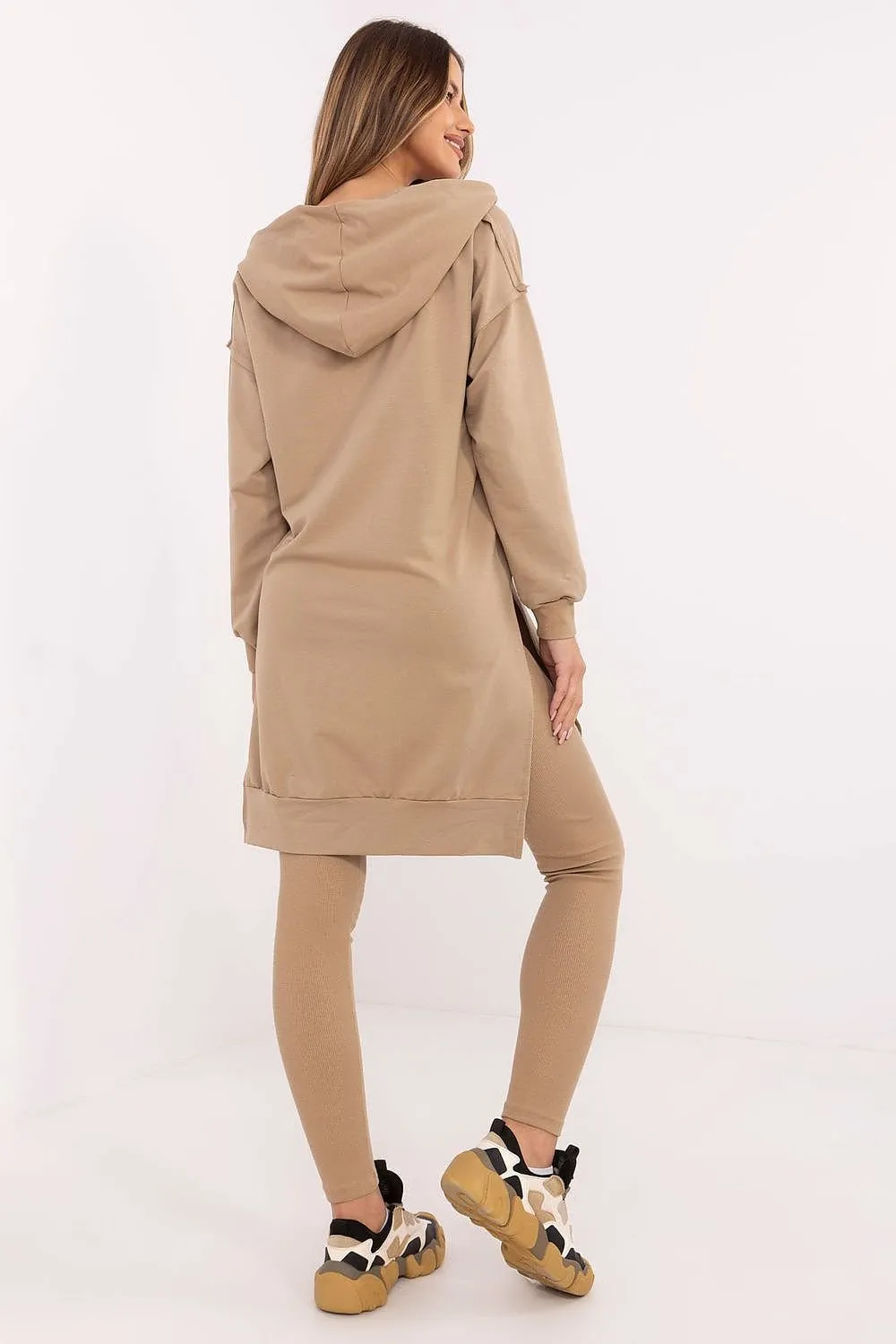 Long hoodie and leggings casual set