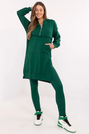 Long hoodie and leggings casual set