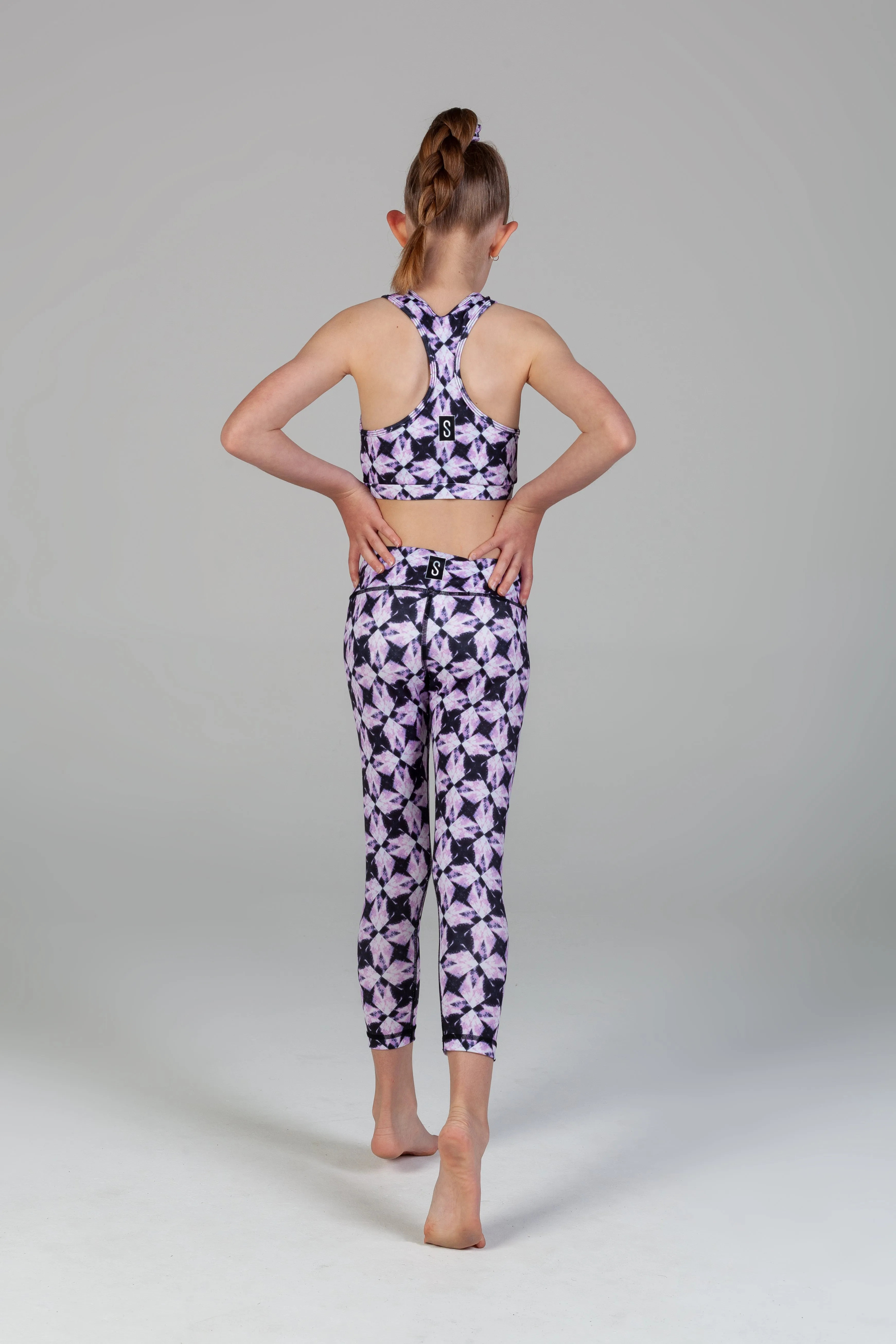 Lyla 7/8 Legging - Purple Diamond