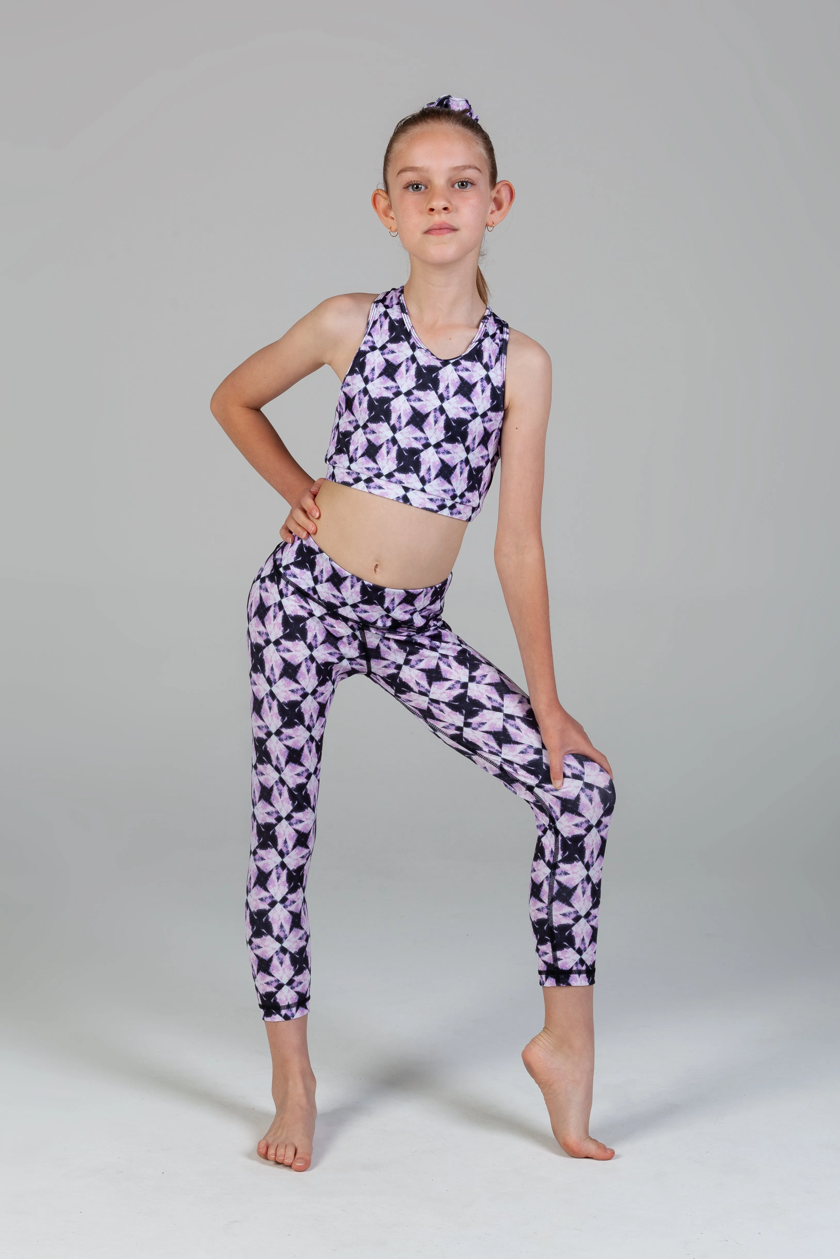 Lyla 7/8 Legging - Purple Diamond