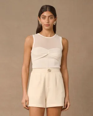 Mambo Knit Top Pearl