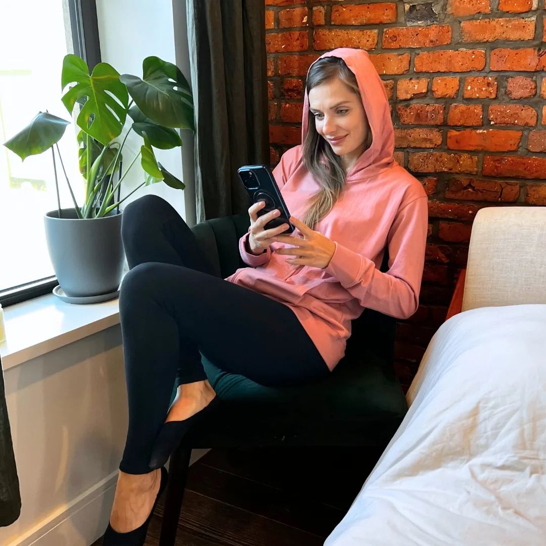 Mastectomy Recovery Hooded Sweatshirt - Full Sleeve