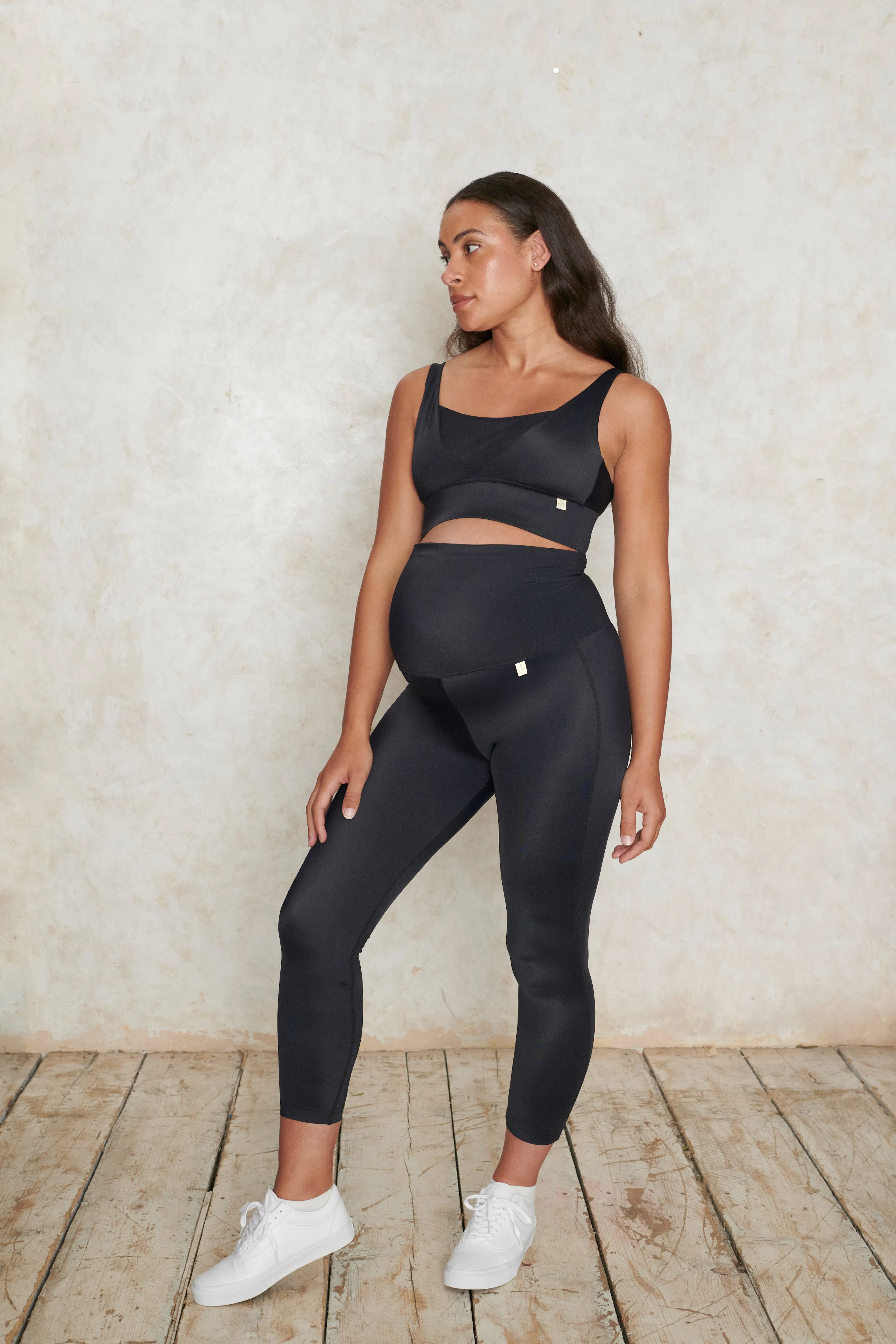 Maternity 7/8 leggings in black
