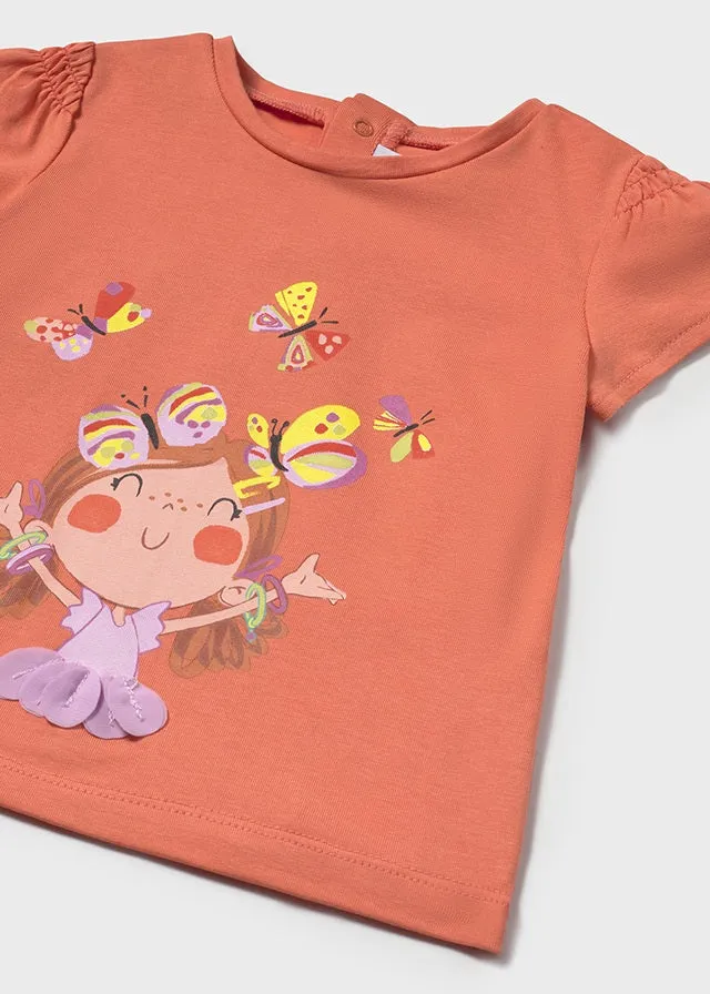 Mayoral Baby Girls Butterfly Print T-shirt & Leggings Set