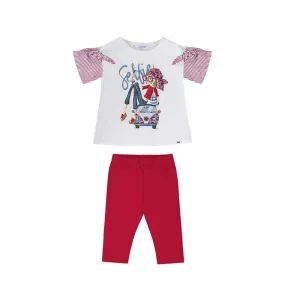 MAYORAL - Selfie Top & Legging Set - Red