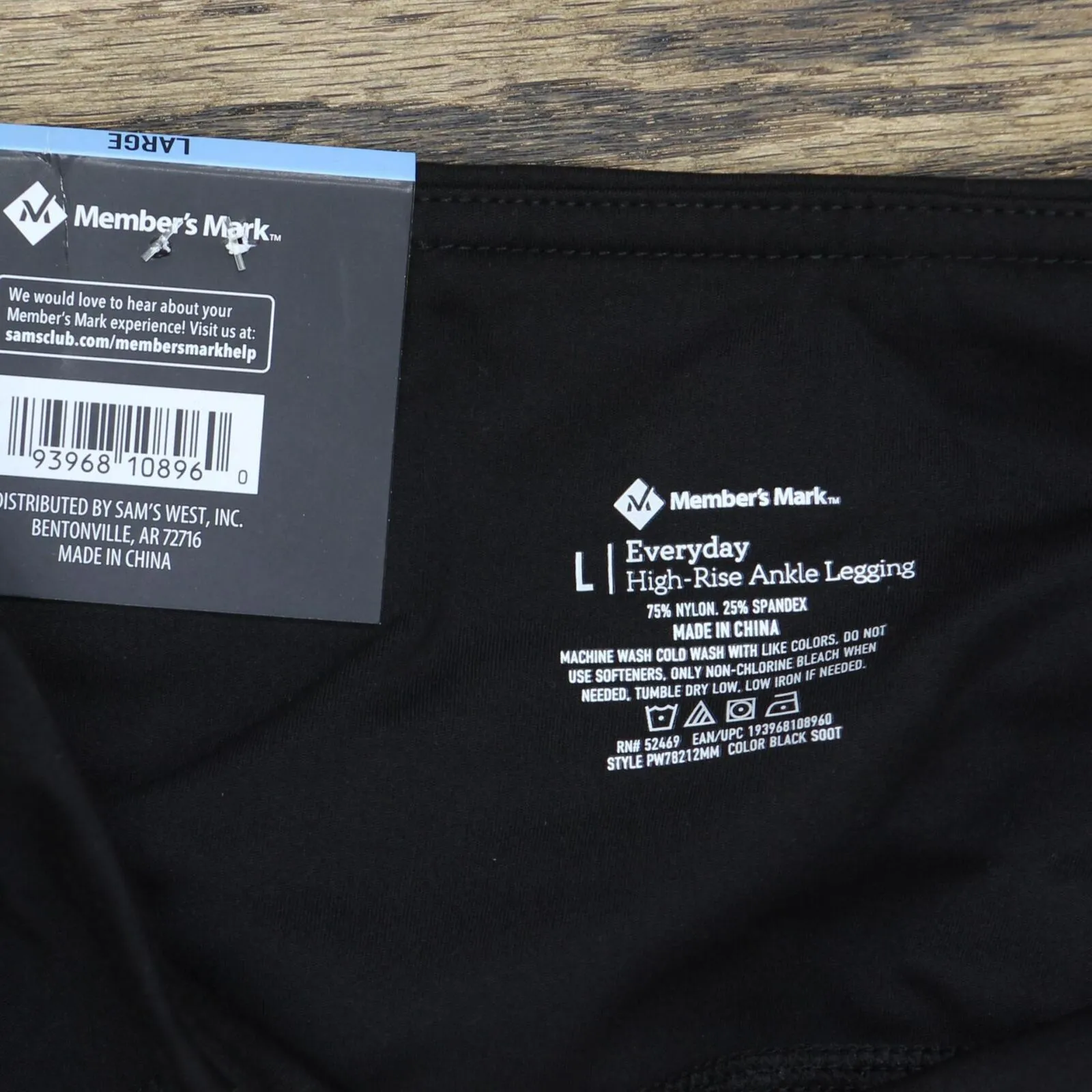 Member's Mark Womens High-Rise Everyday Ankle Leggings PW78212MM