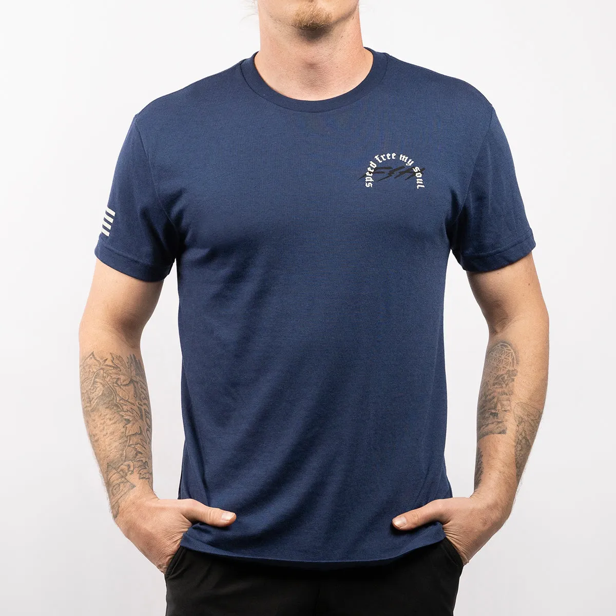 Menace SS Tech Tee - Midnight Navy
