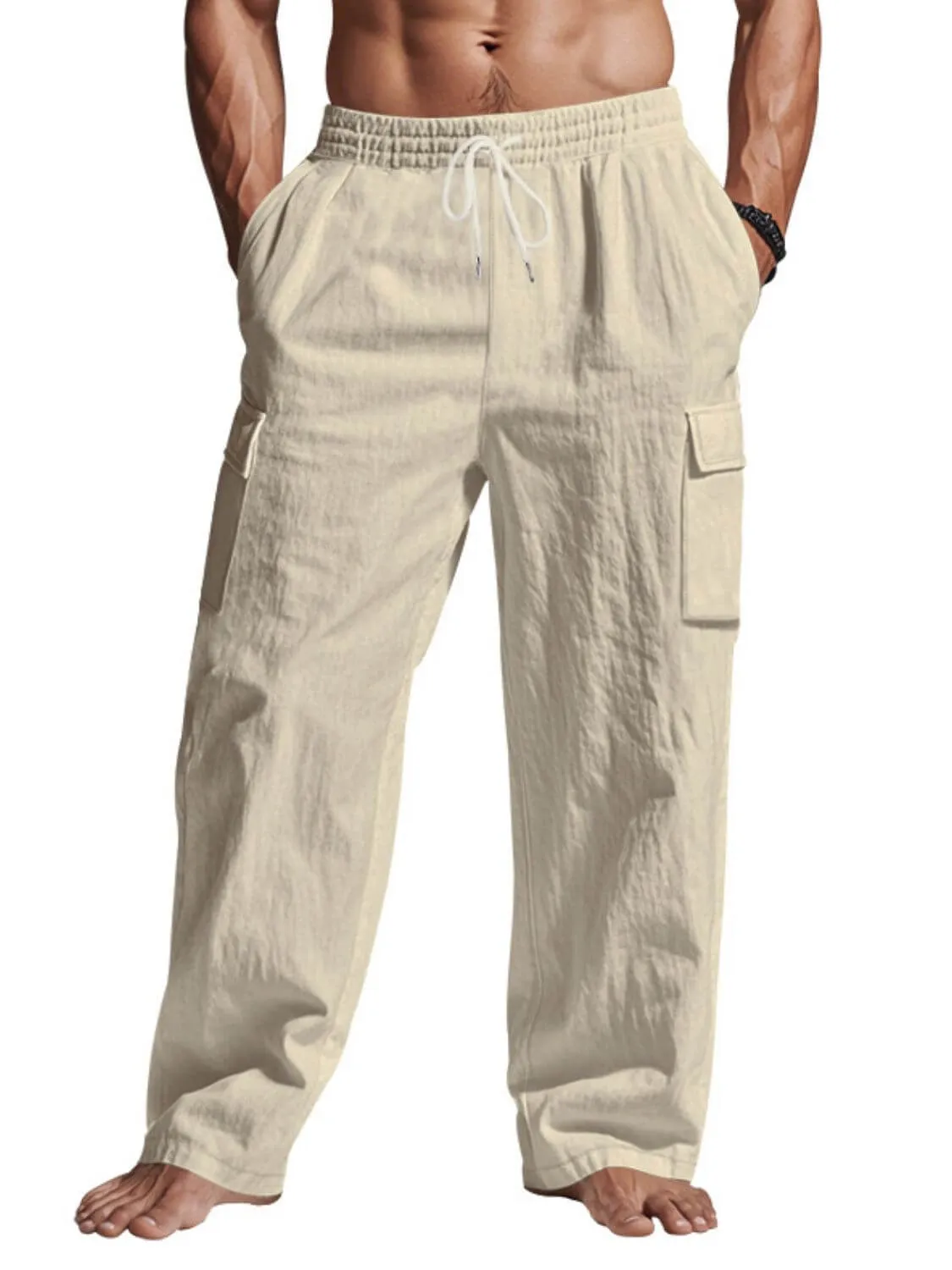 Men’s Drawstring Pants with Pockets – Everyday Utility