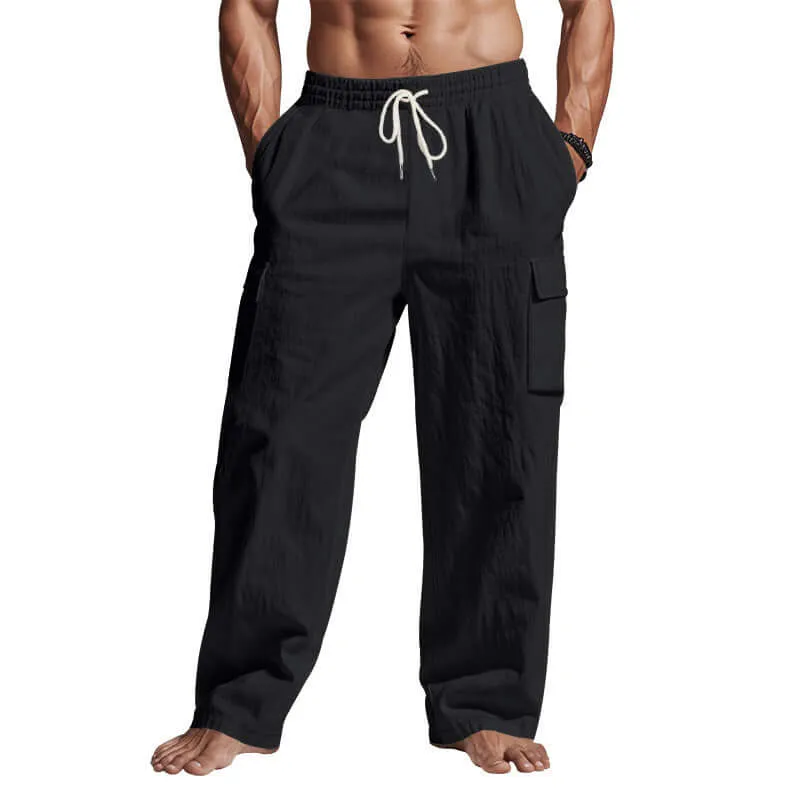 Men’s Drawstring Pants with Pockets – Everyday Utility