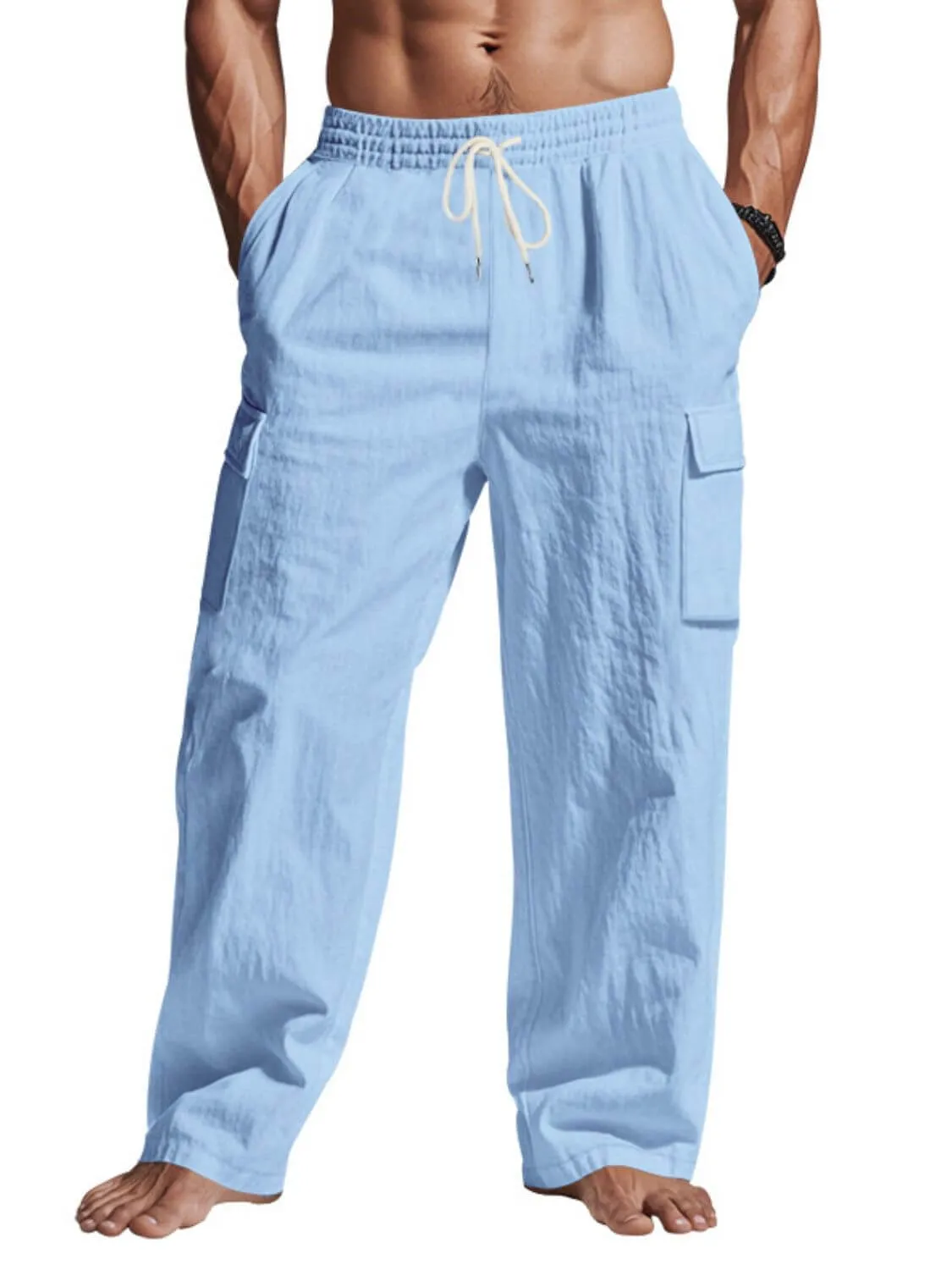 Men’s Drawstring Pants with Pockets – Everyday Utility