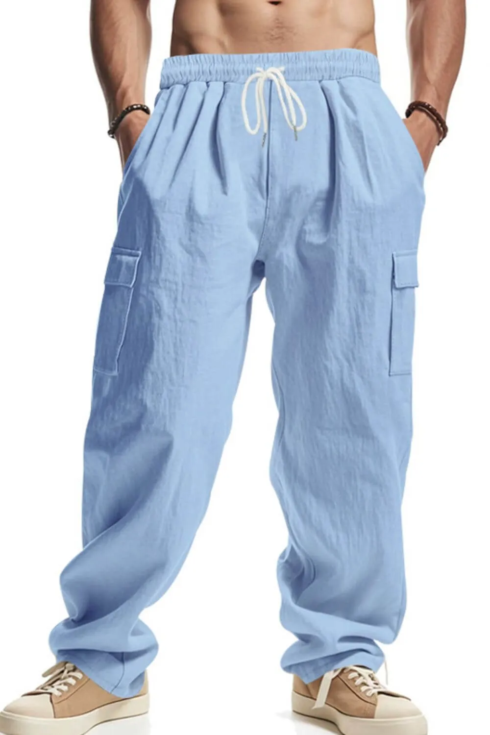 Men’s Drawstring Pants with Pockets – Everyday Utility