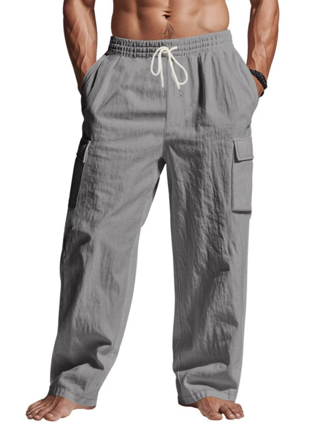 Men’s Drawstring Pants with Pockets – Everyday Utility