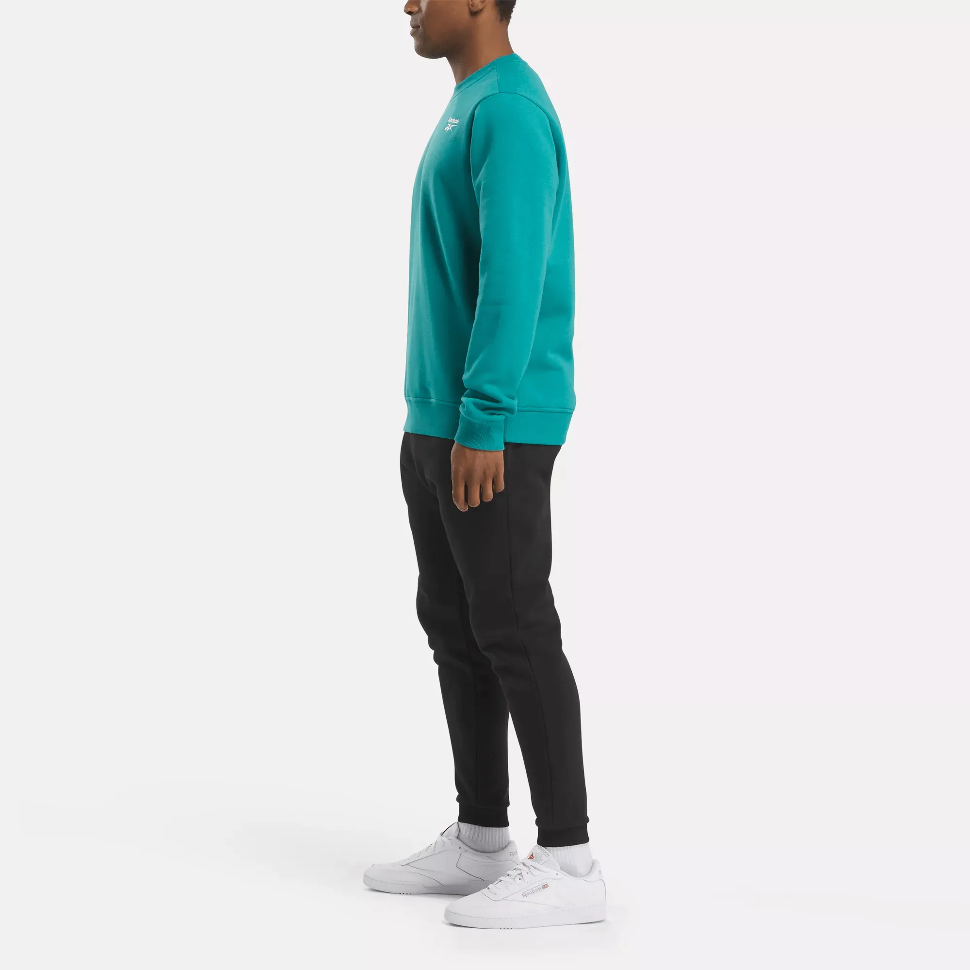 Men's Reebok Identity Small Logo Fleece Crew Sweatshirt
