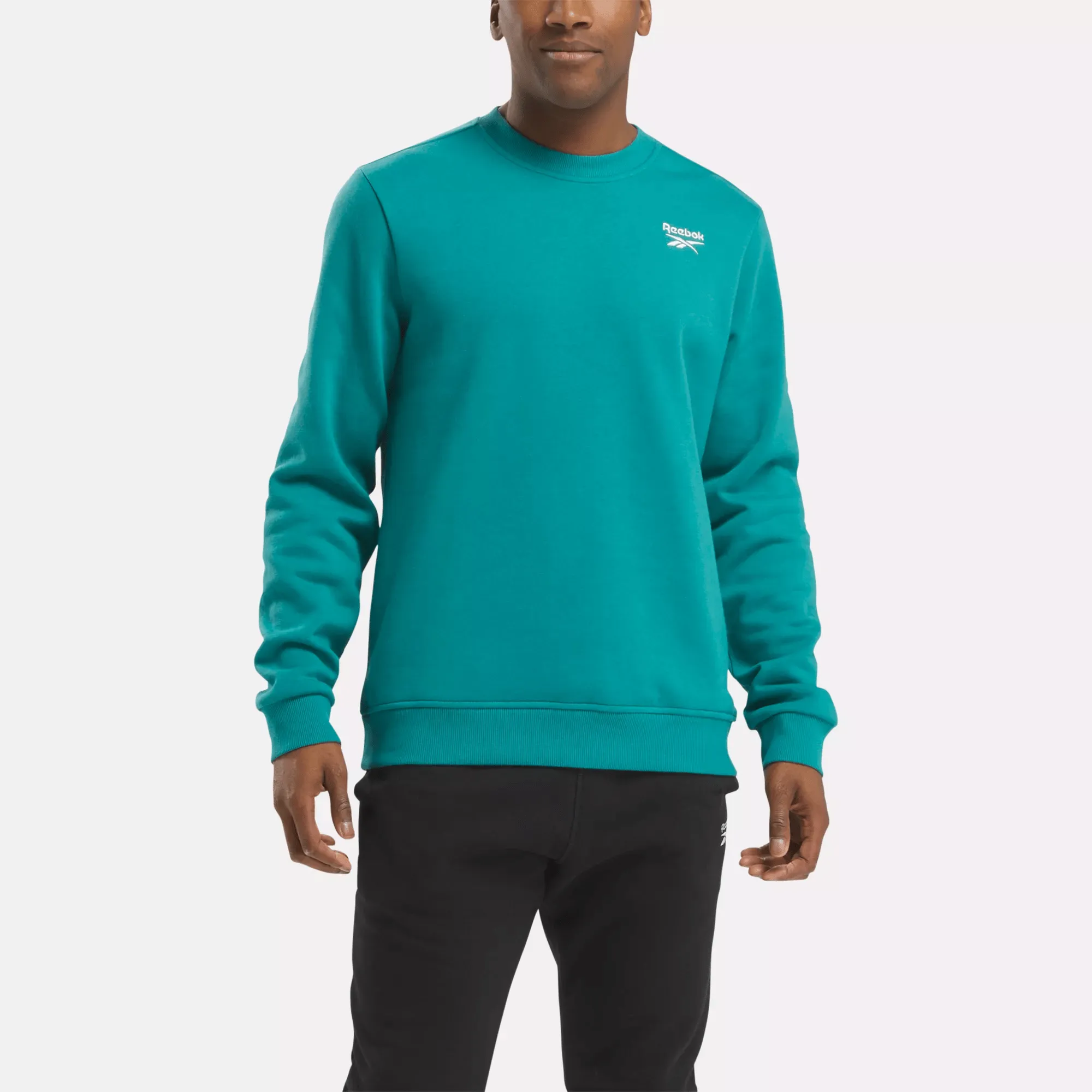 Men's Reebok Identity Small Logo Fleece Crew Sweatshirt