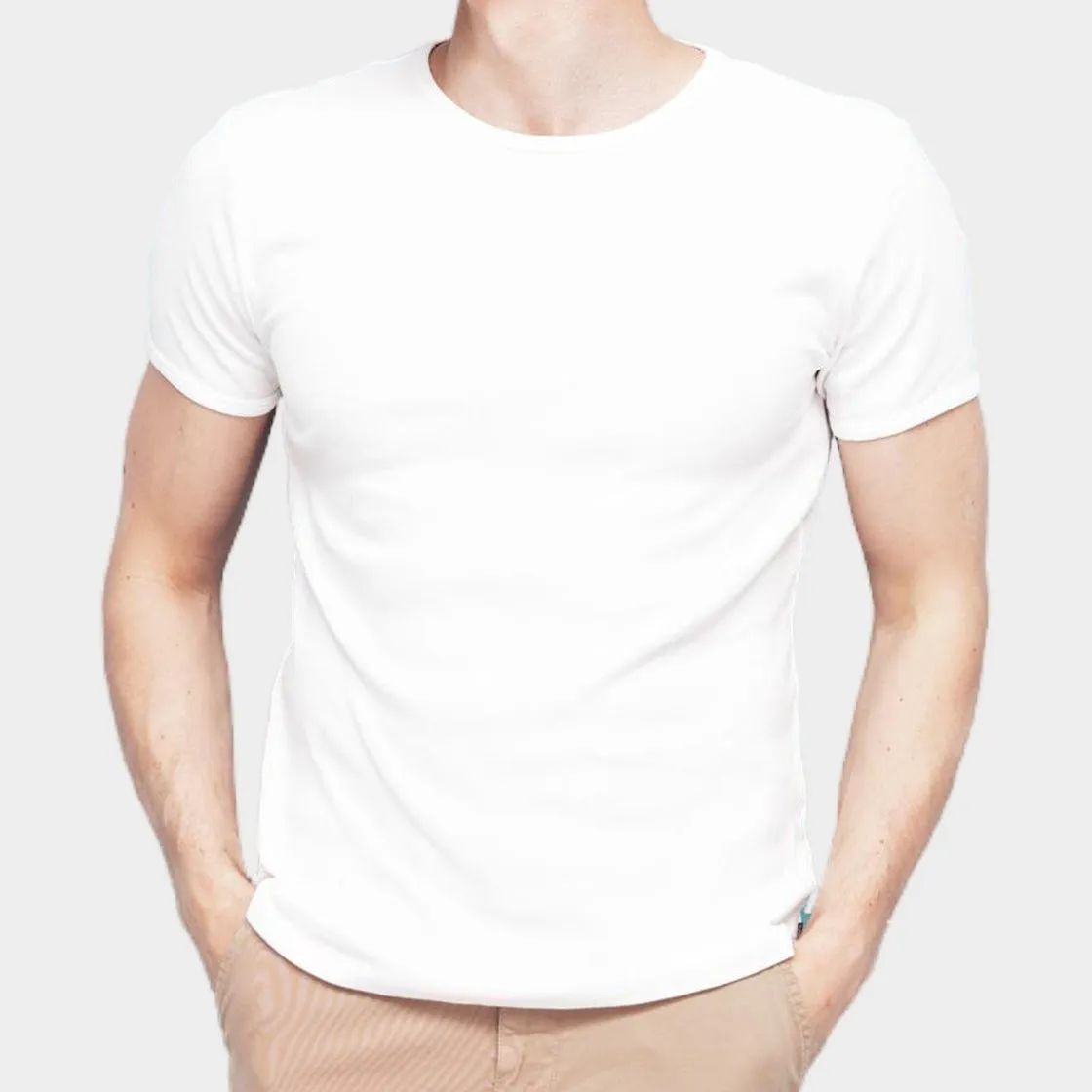 Modern Fitted Premium Ultra Soft 95/5 Cotton Blend Tee /  2 Colors