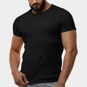 Modern Fitted Premium Ultra Soft 95/5 Cotton Blend Tee /  2 Colors