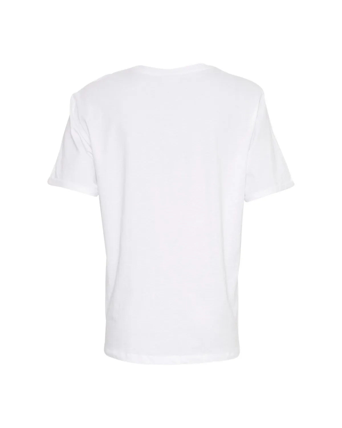MSCH Terina Organic Small Logo Tee - White Black