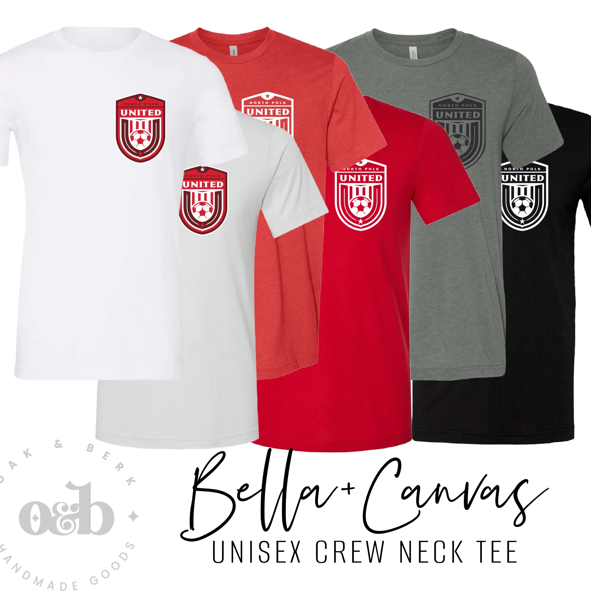 MTO / North Polk United, adult bella canvas tees