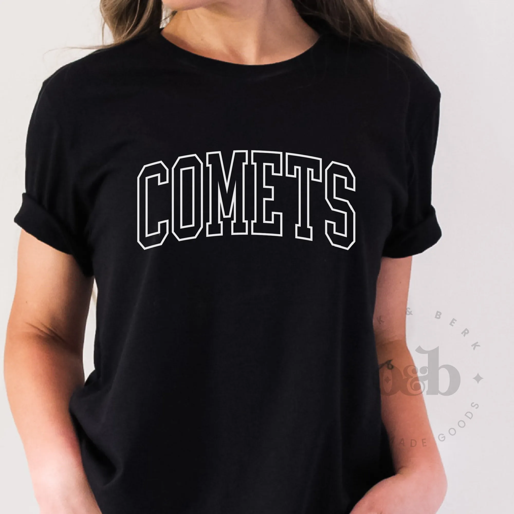 MTO / Simple Comet Outline, tees sweatshirts adult
