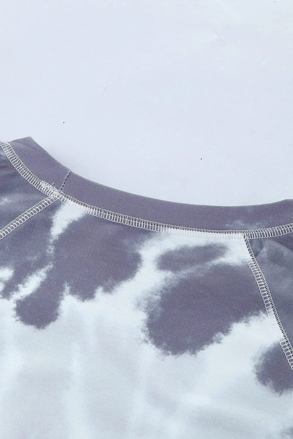 Multicolor Ombre Tie Dye Loose Leisure Sweatshirt