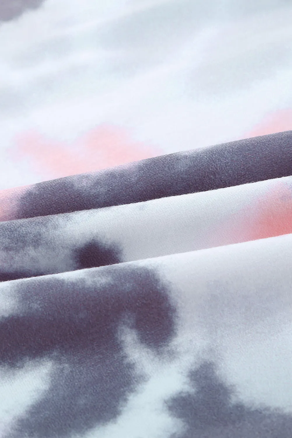 Multicolor Ombre Tie Dye Loose Leisure Sweatshirt