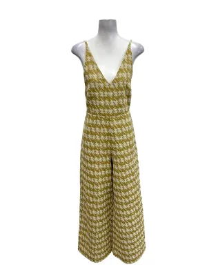 Mustard Houndstooth Jumpsuit