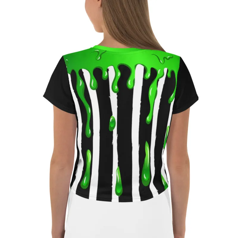 Never Trust The Living All-Over Print Crop Tee