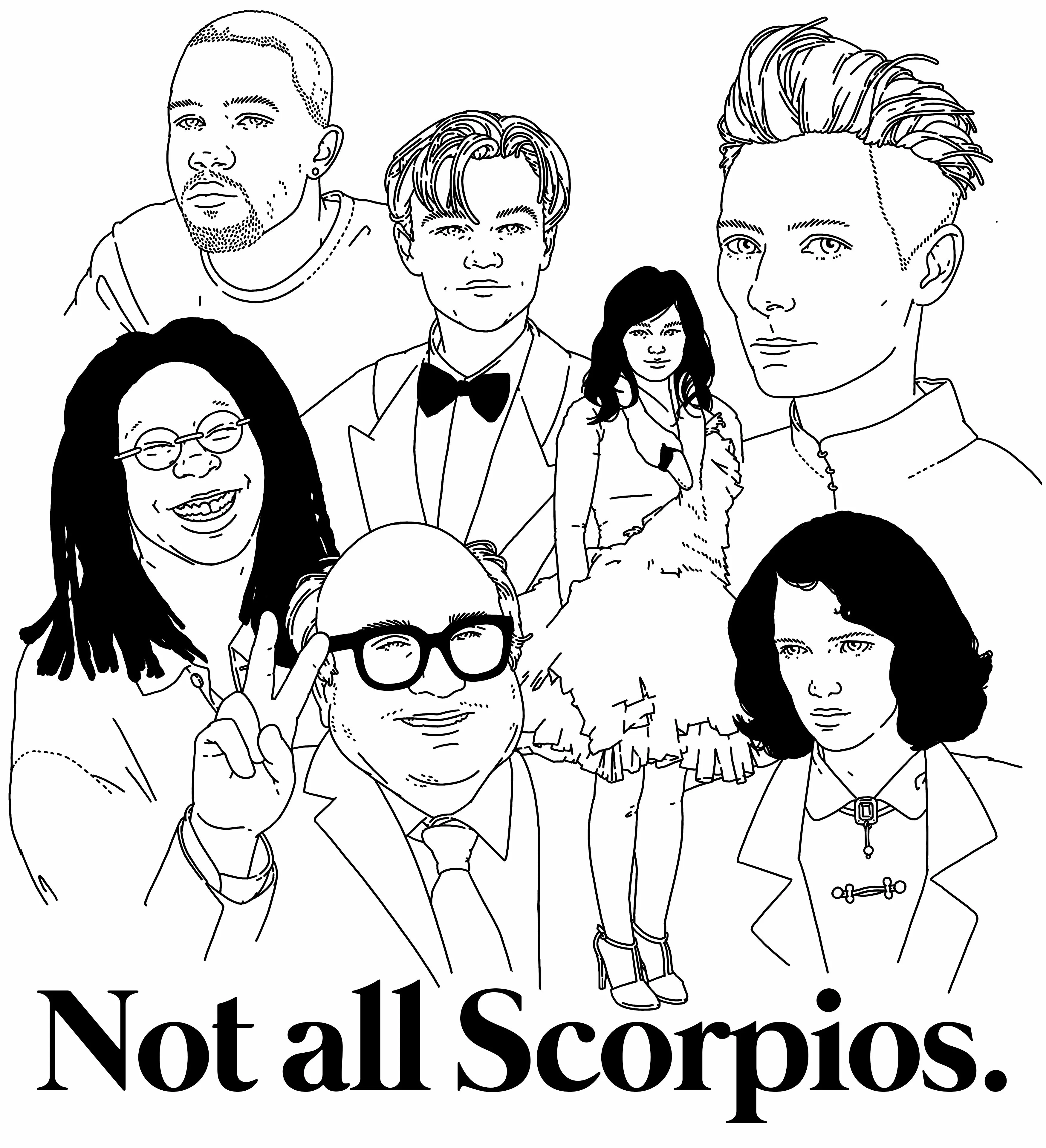 Not All Scorpios Icons T-Shirt