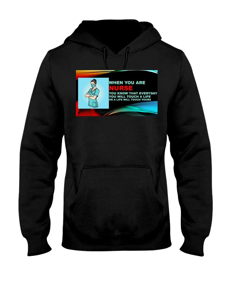 Nurses Touch Everyday Lives Jerzees Hoodie