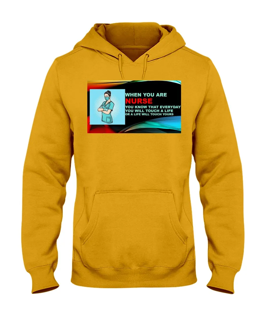 Nurses Touch Everyday Lives Jerzees Hoodie