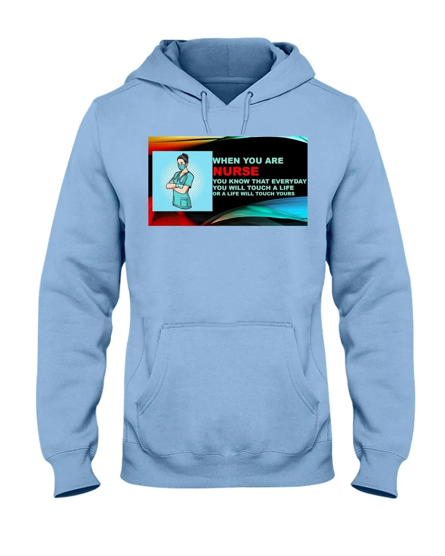 Nurses Touch Everyday Lives Jerzees Hoodie
