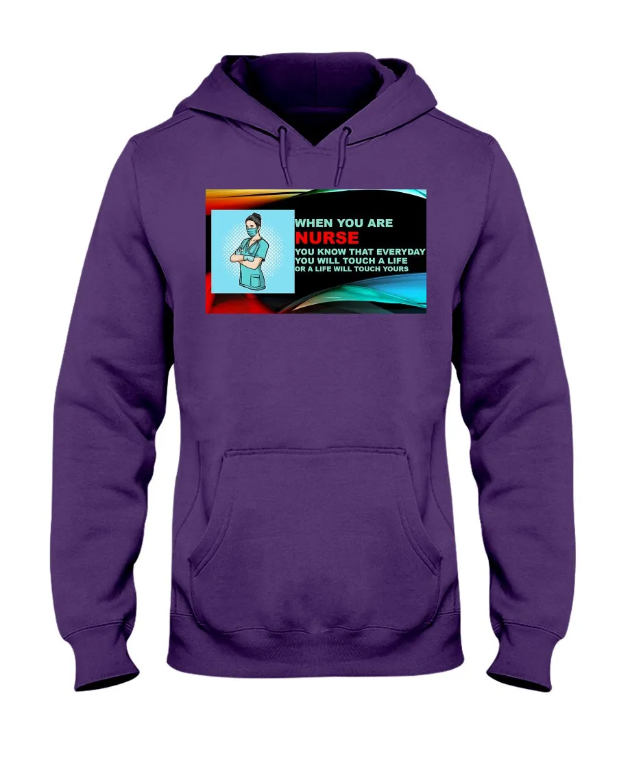 Nurses Touch Everyday Lives Jerzees Hoodie