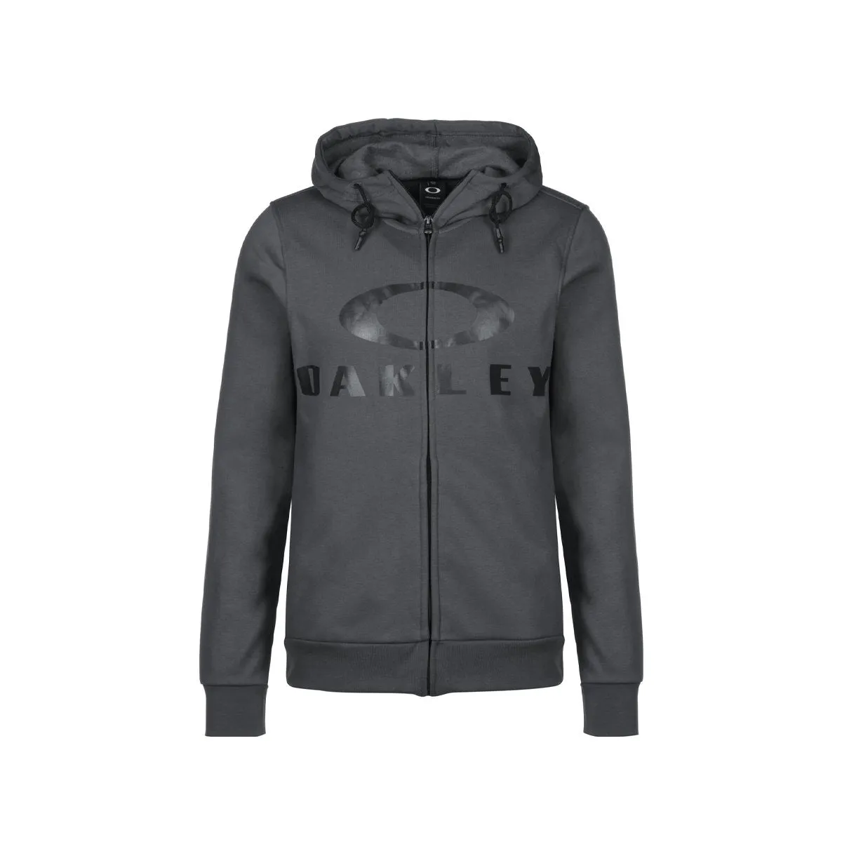 Oakley Mens F Zip Bark Iron Hoodie