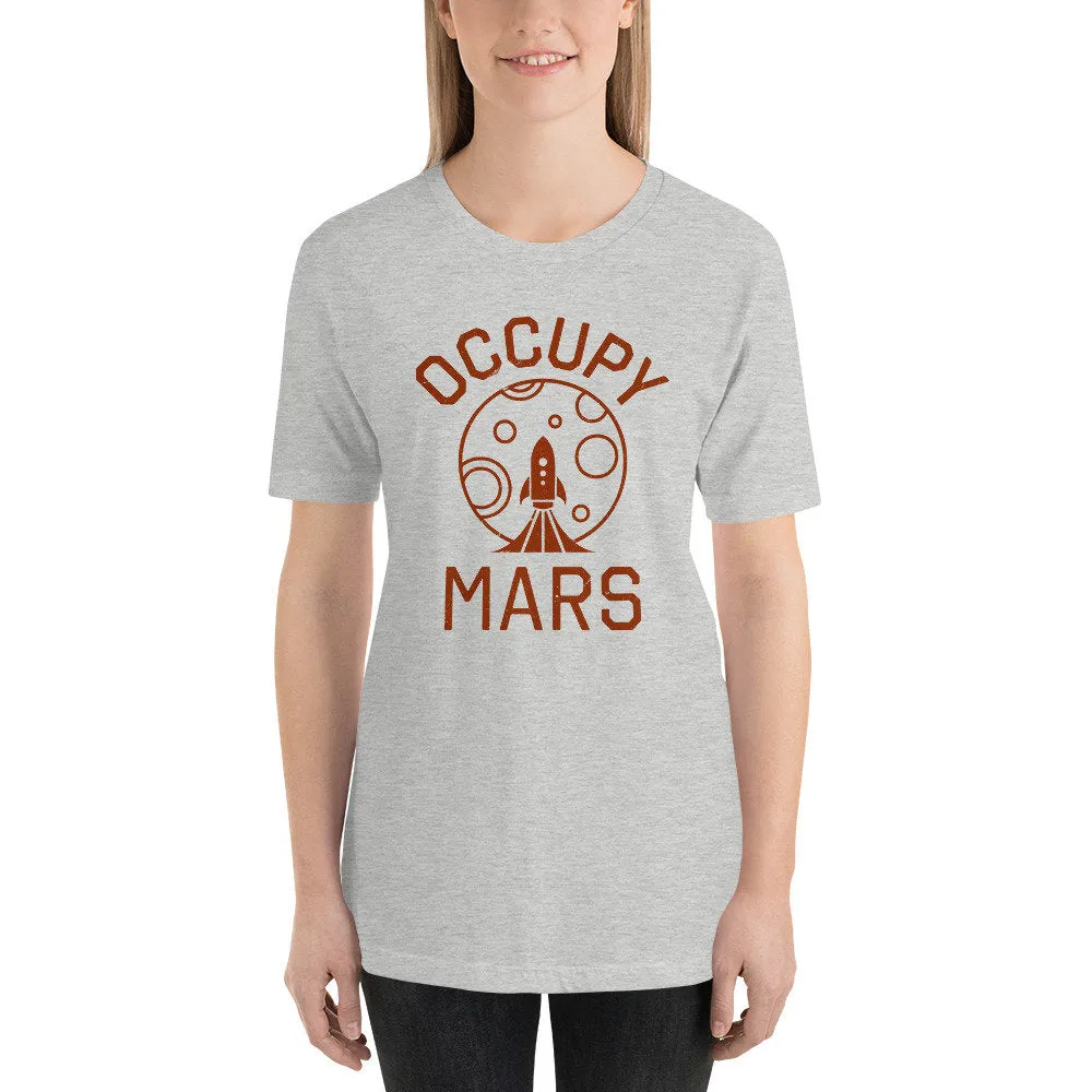 OCCUPY MARS — Elon Musk T-shirt / NASA SpaceX Shirt Space Tee / Funny Dad or Sci-Fi Nerd Gift