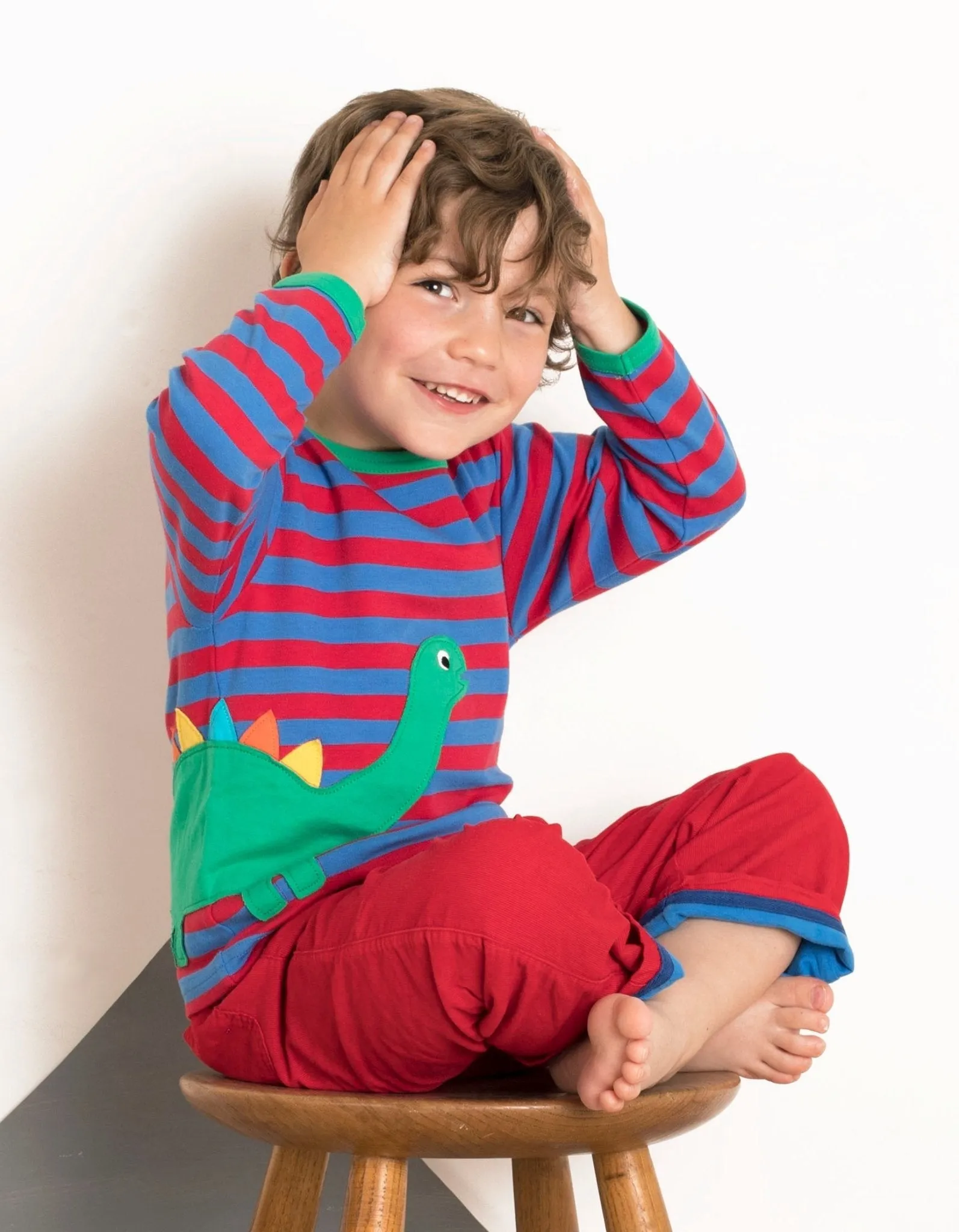 Organic Dino Applique T-Shirt