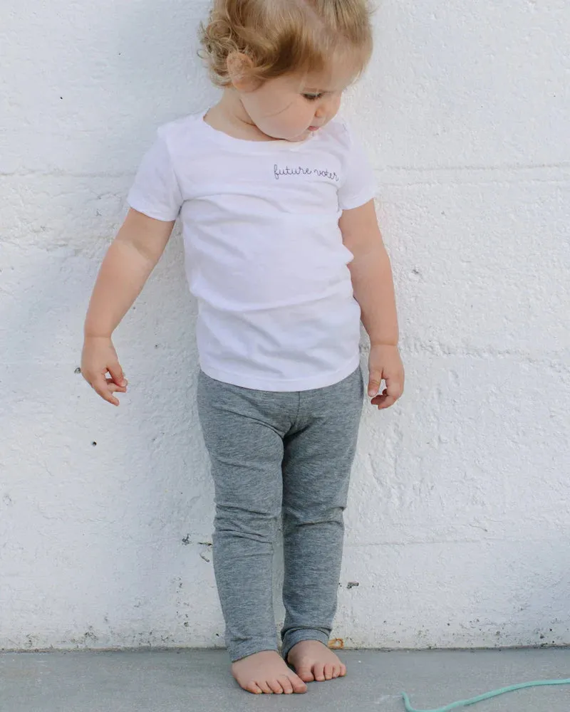 Organic Heather Grey Legging