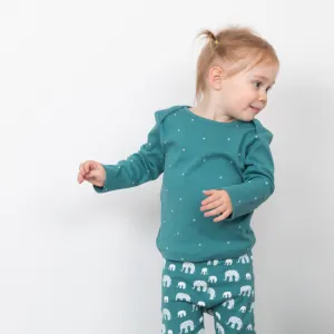 Organic Play/PJ Sets - Teal Elephant