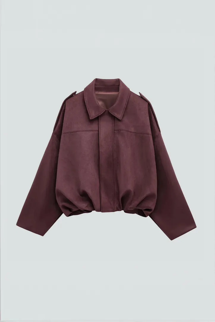Oversized Suede Jacket
