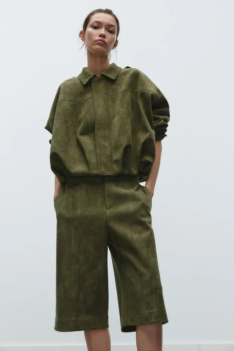 Oversized Suede Jacket