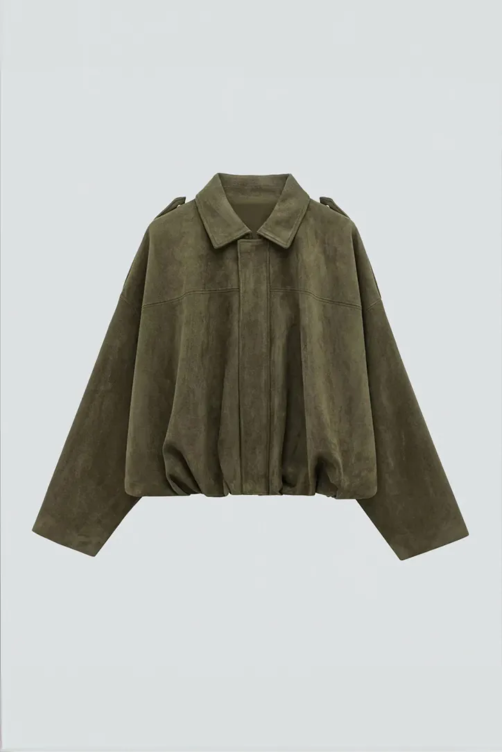 Oversized Suede Jacket