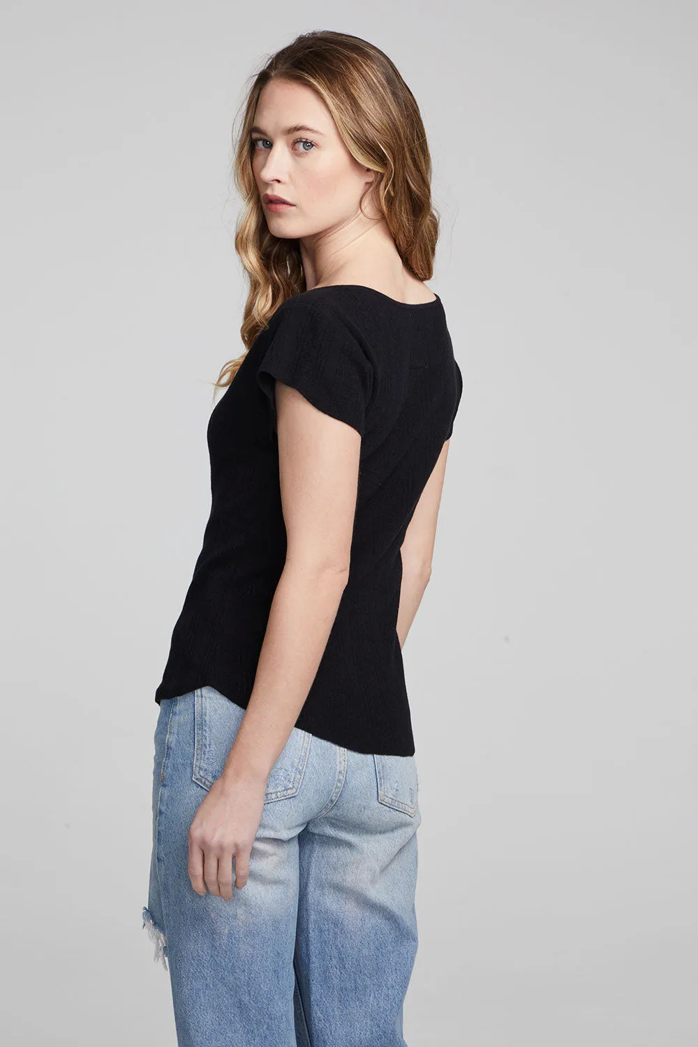 Page Shadow Star Black Tee
