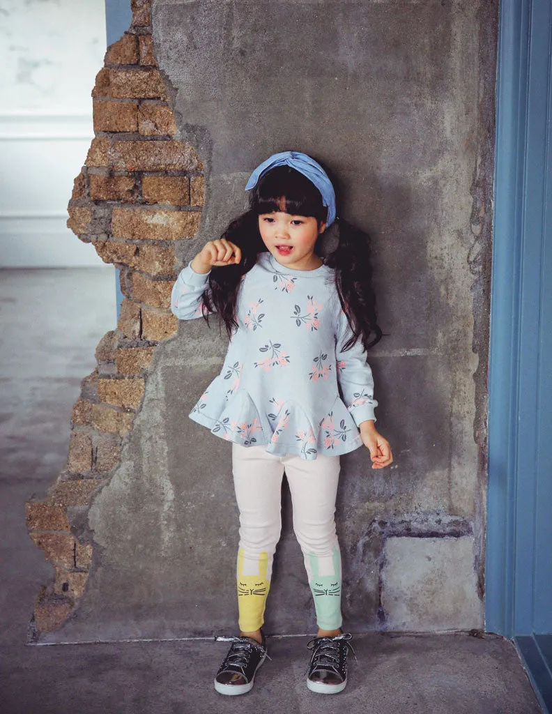 Pastel Flower Tunic Blue