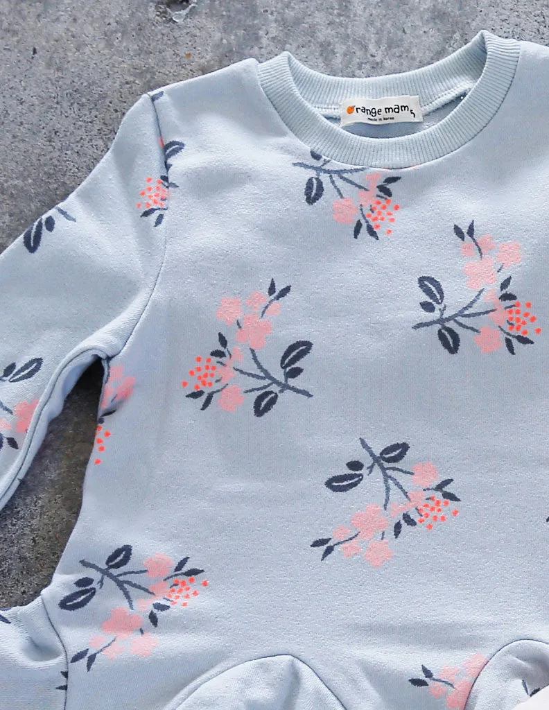 Pastel Flower Tunic Blue