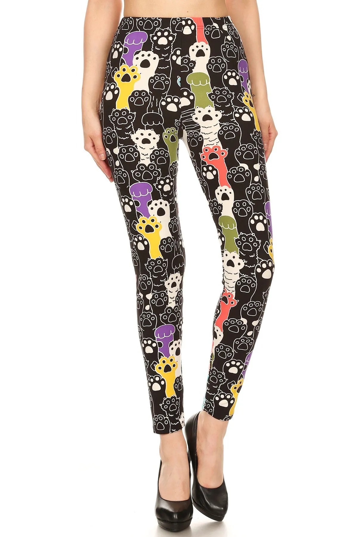 Paw-Sational Plus Size Leggings - Multi