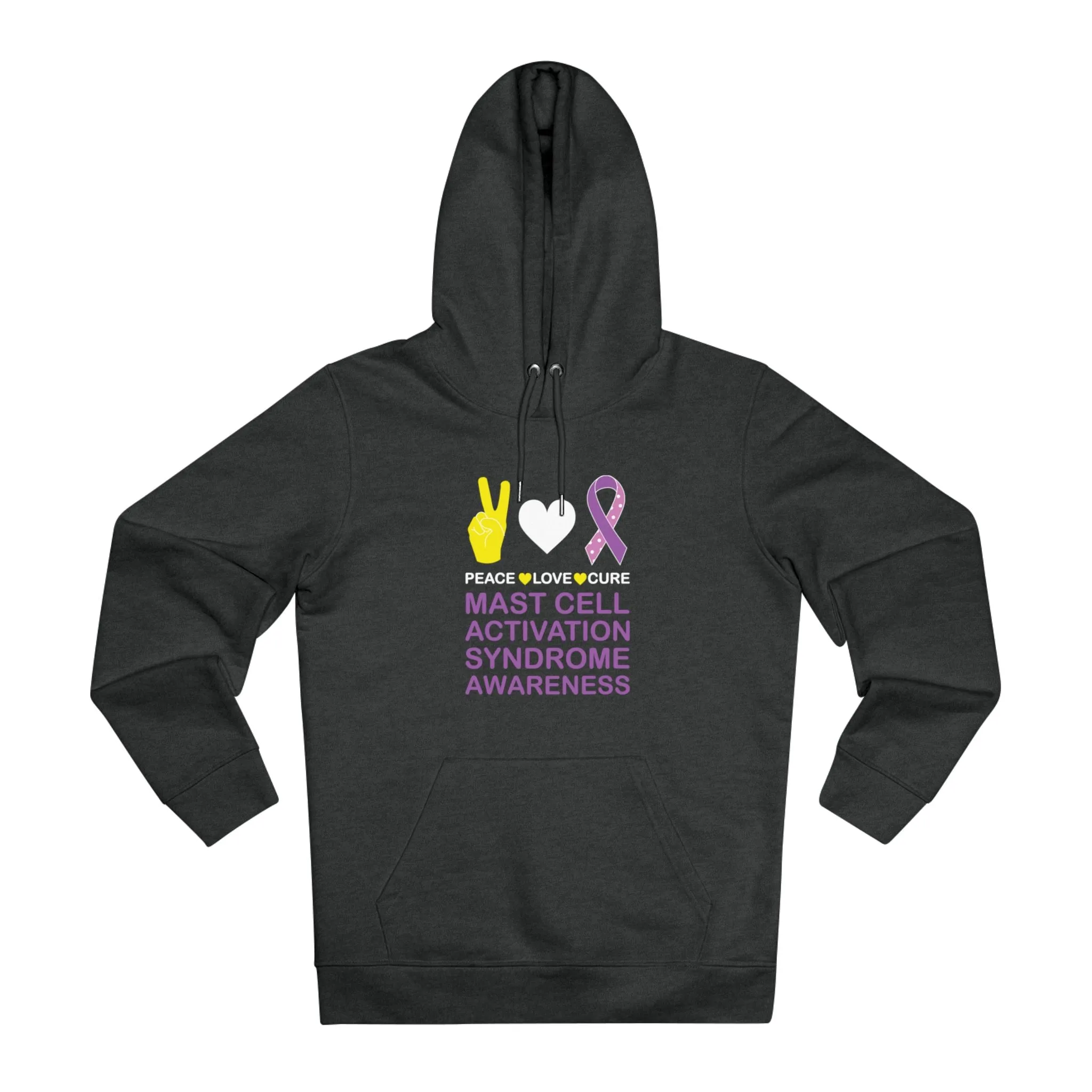 Peace Love Cure - Mast Cell Activation Syndrome | Unisex Heavy Blend Organic Hoodie Sweatshirt