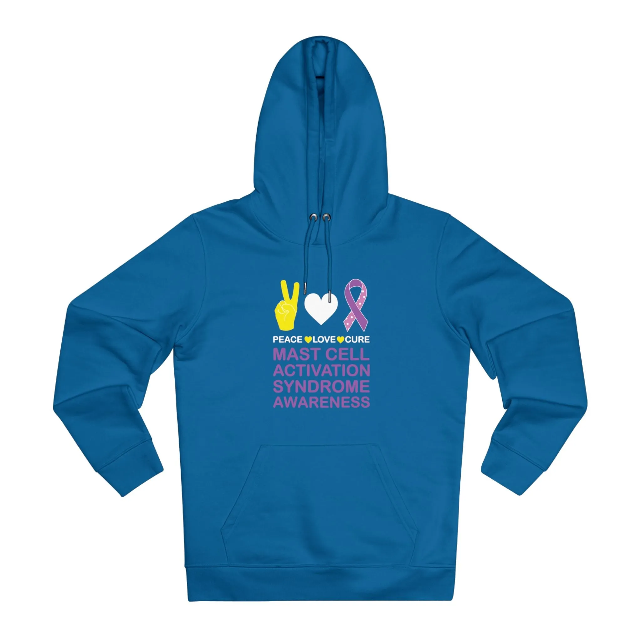 Peace Love Cure - Mast Cell Activation Syndrome | Unisex Heavy Blend Organic Hoodie Sweatshirt