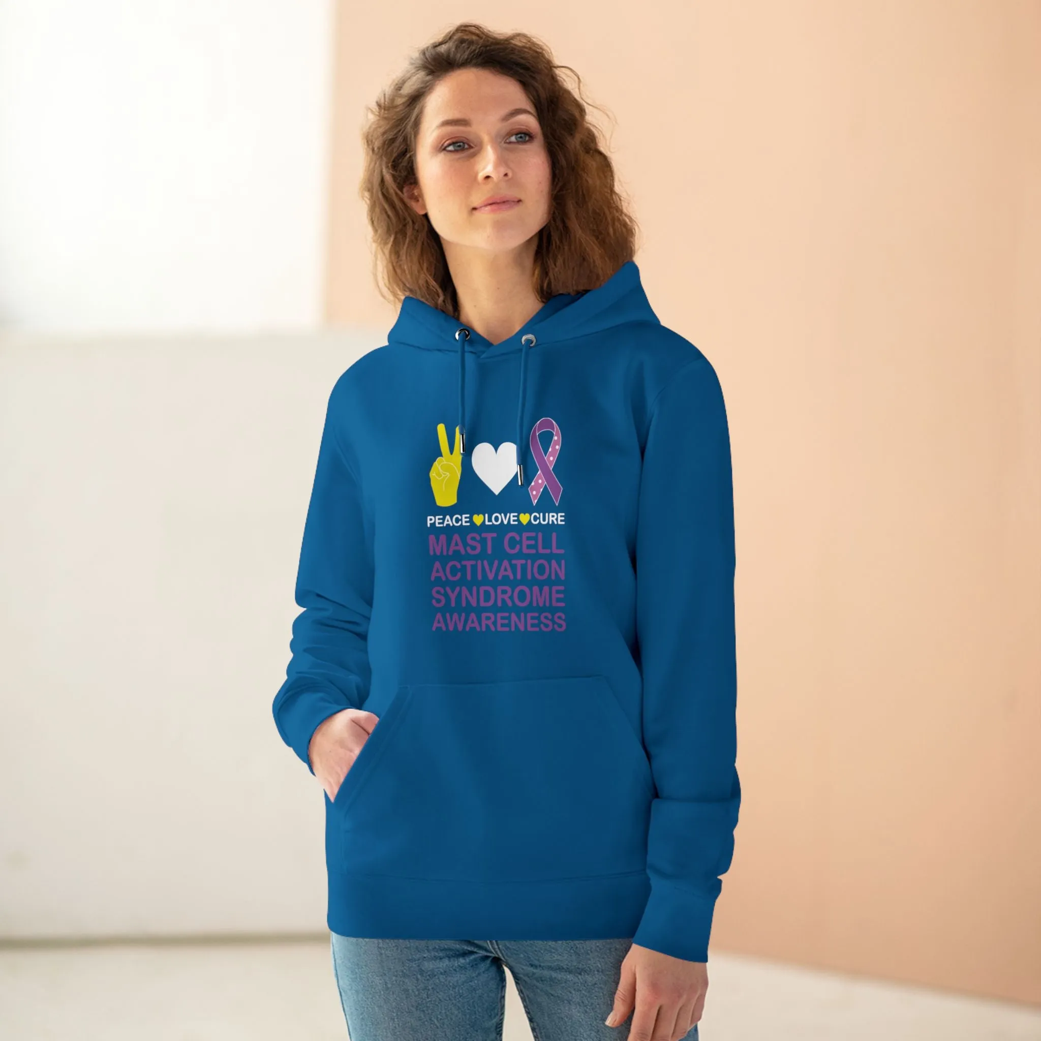 Peace Love Cure - Mast Cell Activation Syndrome | Unisex Heavy Blend Organic Hoodie Sweatshirt